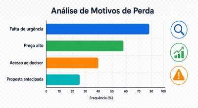 Motivos de perda no CRM: o dado que corrige seu pipeline