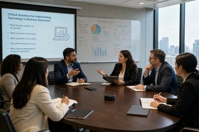 O que uma operação comercial precisa provar antes de investir em tecnologia?